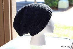 Black Slouch Beanie