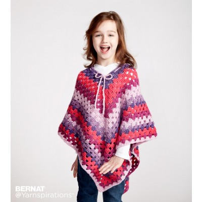 Crochet Patterns Galore - Girl's Crochet Poncho