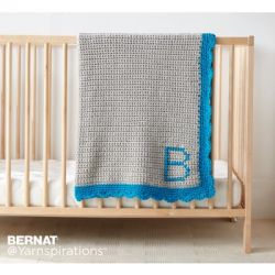 Crochet Monogram Baby Blanket