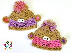 Baby Monkey Beanies