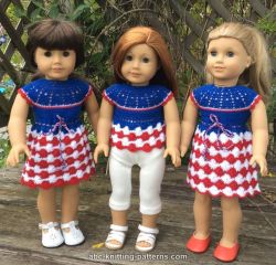 American Girl Doll Independence Day Dress