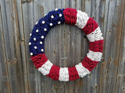 American Flag Wreath