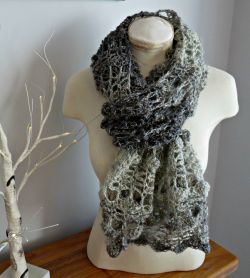 Opal Shell 2 in 1 Crochet Wrap & Scarf