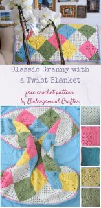 Classic Granny with a Twist Blanket
