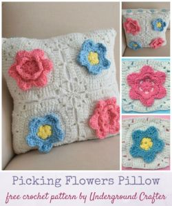 Picking Flowers Pillow