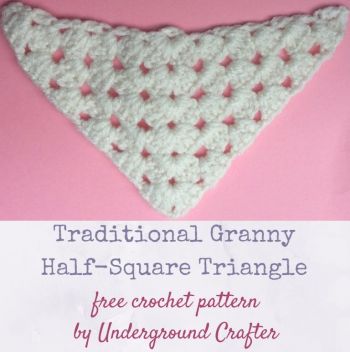 Traditional Granny Half-Square Triangle