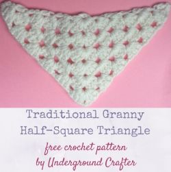 Traditional Granny Half-Square Triangle